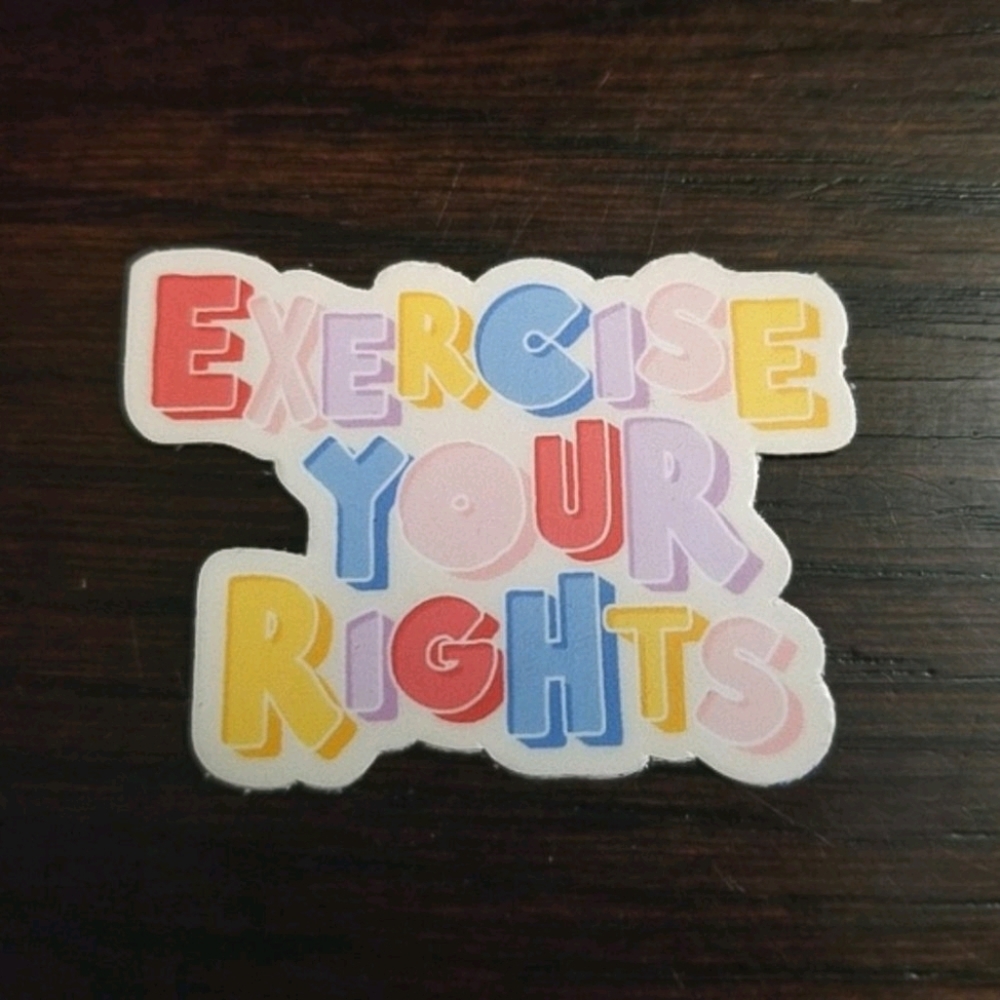 Sticker: Exercise Your Rights - 2" Multicolor